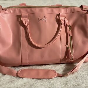 Lucshy Soft Pink Women's Travel Bag